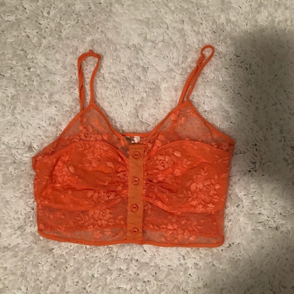 cute orange bralette